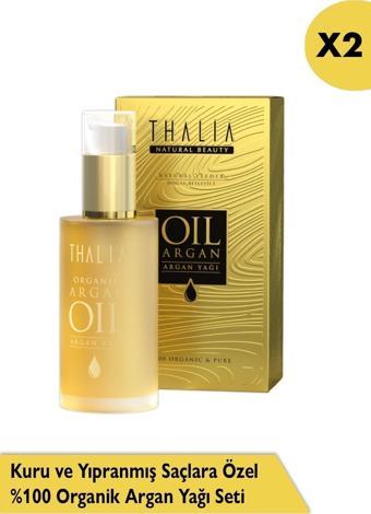 Thalia Kuru Ve Yıpranmış Saçlara Özel % Organik Argan Yağı Seti