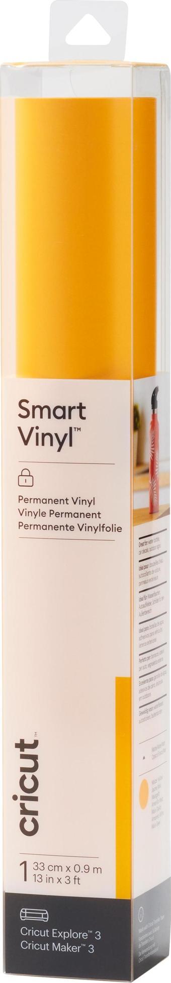 Cricut 2008625 SMART VİNİL KALICI 33X91CM 1 SAYFA MISIR SARISI