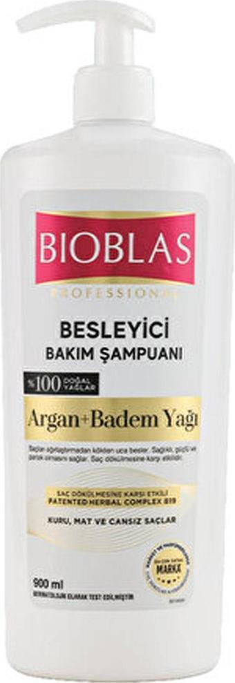 Bioblas Besleyici Bakım Şampuanı Argan Ve Badem Yağı 900 ml