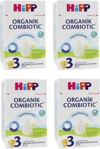 Hipp 3 Organik Combiotic 800 gr Devam Sütü 4 ADET