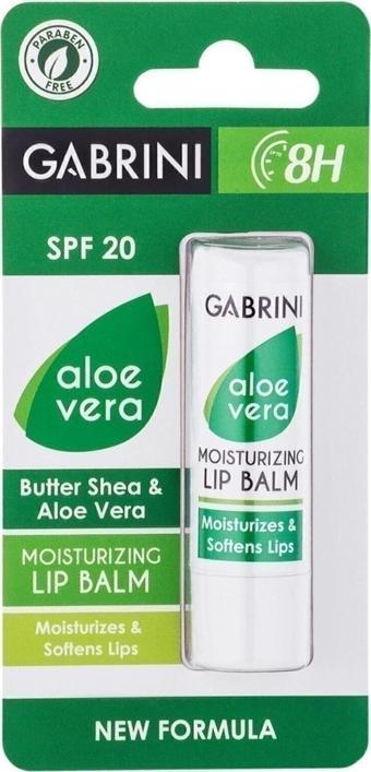 Gabrini Dudak Koruyucu Nemlendirici Lip Balm Care Aloe Vera SPF20