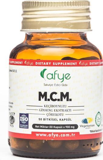 Afye M.C.M  50 Kapsül (Çicek Balı,Keçi Boynuzu Özü, Ginseng ve Çörekotu)