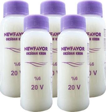 Mbb E-Ticaret 5 Adet Oksidan Krem Saç Boya Sıvısı 6'Lık 20 Volüme 60 Ml