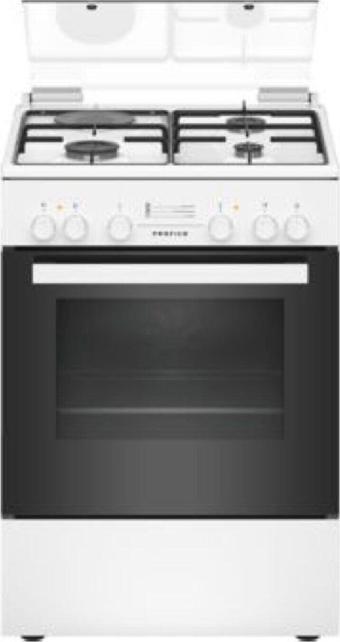Profilo FRTS113LBD Gazlı Elektrikli Beyaz Solo Fırın