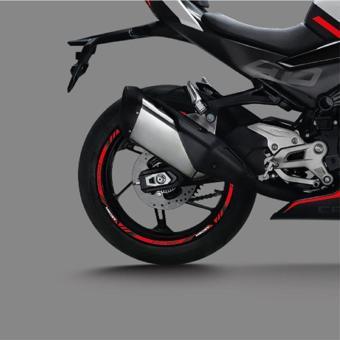 CFMOTO 450SR Sticker Jant Dışı Şerit Baskılı Kırmızı