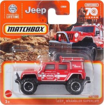 MATCHBOX JEEP WRANGLER SUPERLIFT KIRMIZI METAL TEKLİ ARAÇLAR