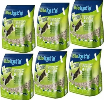 Biokat's Eco Light Pelet Kedi Kumu 6 x 5 L