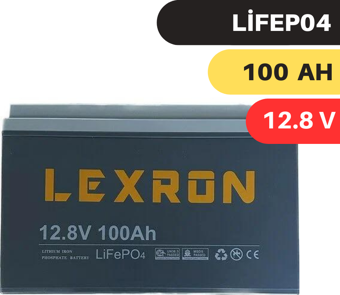 LEXRON 100A 100 Amper 12.8V Lityum Akü