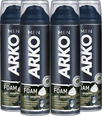 Arko Men Anti-Irritation Tahriş Karşıtı Erkek Tıraş Köpüğü 4x200 Ml