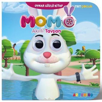 TRT Çocuk - Momo Akıllı Tavşan - Oynar Gözlü Kitap - Kolektif  - Artenino Yayıncılık