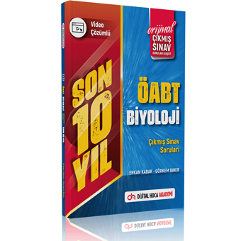 Dijital Hoca 2023 ÖABT Biyoloji Son 10 Yıl Orijinal Çıkmış Sınav Soruları Video Çözümlü - Dijital Hoca