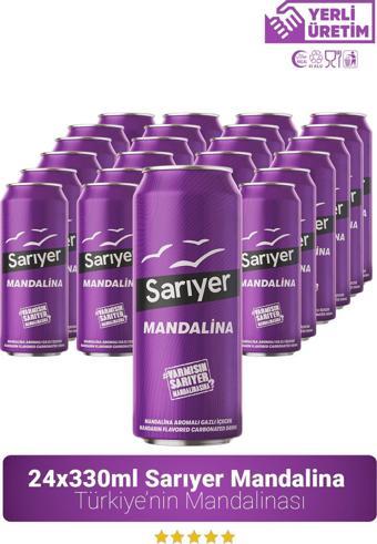 Sarıyer Mandalina Aromalı Gazoz 330 Ml X 24'Lü