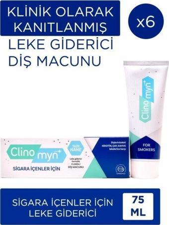 Clinomyn Sigara İçenlere Özel Diş Macunu 6X75 ml