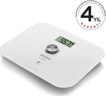 Arzum Ar5034 Colorfit Çevre Dostu Beyaz Cam Dijital Baskül