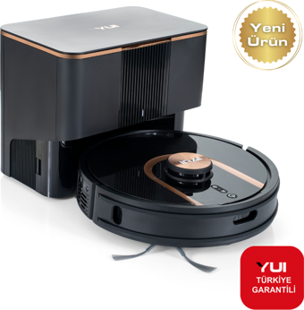 Yui S7 Plus Akıllı Çöp İstasyonlu Robot Vacuum & Mop Süpürge Siyah (Yui Türkiye Garantili)