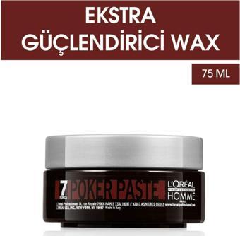 L'Oréal Paris Pour Homme Poker Paste Ekstra Güçlü Wax 75 Ml