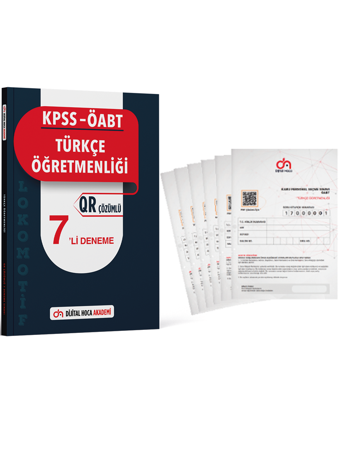 Dijital Hoca Akademi ÖABT Türkçe Öğrt QR Çözümlü 7'li Deneme+ 6'lı Kurumsal Deneme İkili Set - Dijital Hoca Akademi