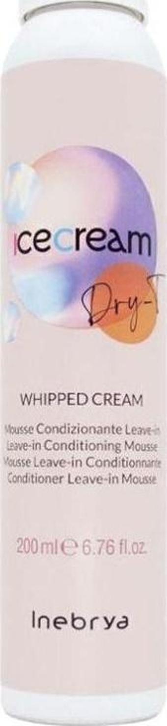 Inebrya Dry-T Whipped Cream Besleyici Durulanmayan Saç Köpüğü 200 Ml