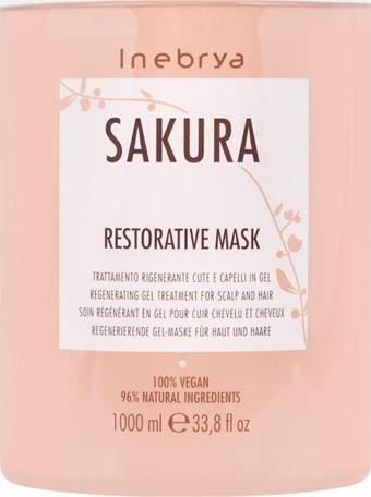 Inebrya Sakura Restorative Mask Yenileyici Jel Bakım Maskesi 1000 Ml