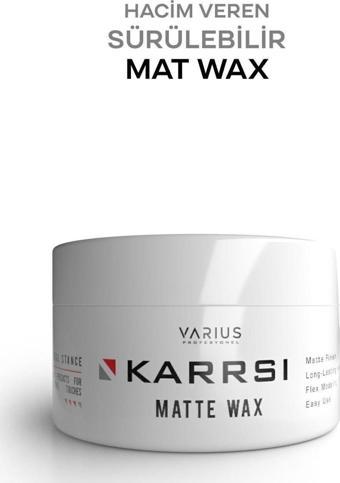 Varius Profesyonel Saç Şekillendirici Mat Wax 100 Ml Mat Ve Güçtü Tutuş Matte Stylıng