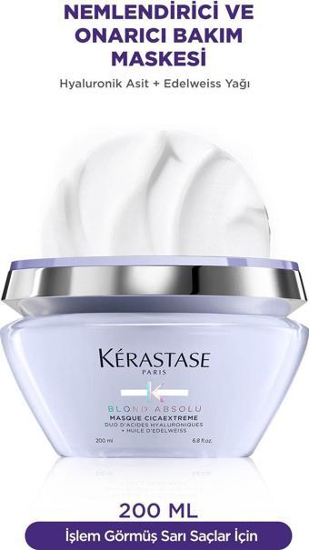 Kerastase Blond Absolu Masque Cicaextreme Sarı Saçlar Için Işlem Sonrası Saç Bakım Maskesi 200 Ml