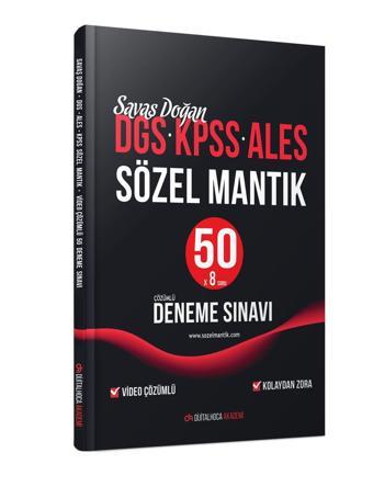 DGS KPSS ALES Sözel Mantık Video Çözümlü 50 Deneme Sınavı - Dijital Hoca