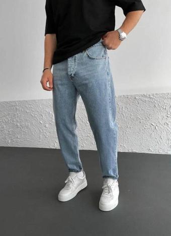 Oraystore Kar Yıkama Mavi Boyfriend Pantolon
