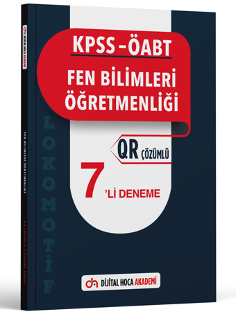 Dijital Hoca Akademi 2023 Kpss Öabt Fen Bilimleri Lokomotif Serisi Qr Çözümlü 7'Li Deneme - Dijital Hoca