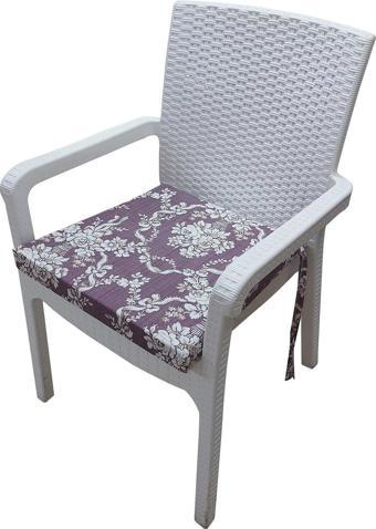 MİRZADE 6 Adet Duck Bezi Rattan Minderi-taç-32278-02