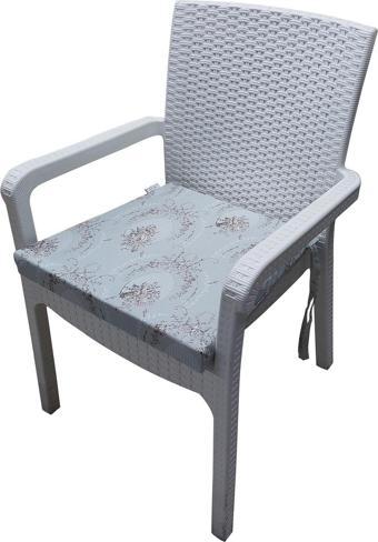 MİRZADE 6 Adet Duck Bezi Rattan Minderi-eltm taç-3227701