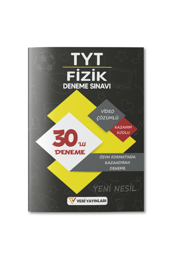 Veri 2023 TYT Fizik ÖSYM Formatında Video Çözümlü Kazandıran 30'lu Deneme Veri Yayınları - Veri Yayınları