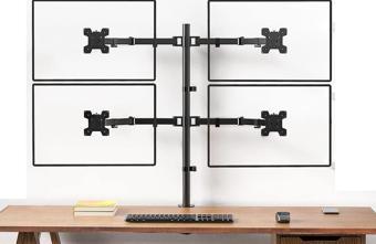 Ergoflex EF54 Steel Design 2-8 Kg Quad Ekran Asansörlü 13-27inch Monitör Standı