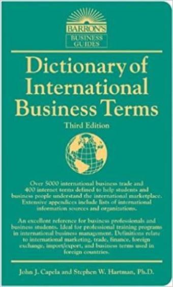 Barron'S Dıctıonary Of Internatıonal Busıness Terms - Barrons - Barrons