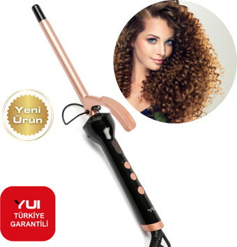 Yui KB306 Seramik Plaka Afro Dalga 13mm Kıvırcık Saç Maşası (Yui Türkiye Garantili)