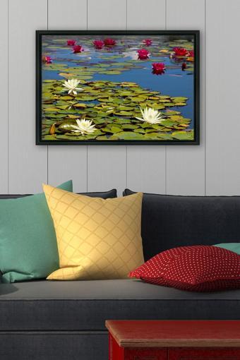 Tablo Center Siyah L Çerçeve Kanvas Tablo 55x75 cm