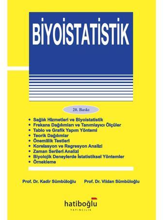 Biyoistatistik Hatiboğlu Yayıncılık - Hatiboğlu Yayınları - Hatiboğlu Yayınları