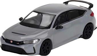 1:64 Diecast Honda Civic Type R Sonic Gray Pearl Mini GT Model Araba