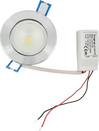 3 WATT LED SPOT TRAFOLU BEYAZ KASA BEYAZ IŞIK (YCE-N3) ( 2 ADET )