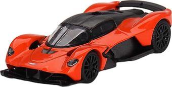 1:64 Diecast Aston Martin GT Valkyrie Maximum Orange Mini GT Model Araba