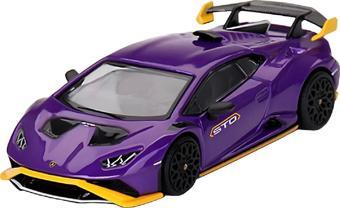 1:64 Diecast Lamborghini Huracán STO Viola Pasifae Mini GT Model Araba