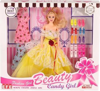 207 Ayakkabı Setli Candy Girl Bebek -Efe Toys