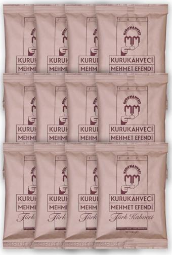 Kurukahveci Mehmet Efendi Türk Kahvesi 100 G Folyo Ambalaj X 12 Adet