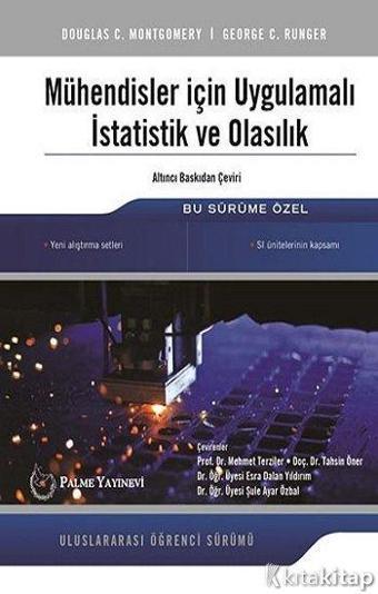 Mühendisler İçin Uygulamalı İstatistik Ve Olasılık - Palme Yayınları - Palme Yayınları