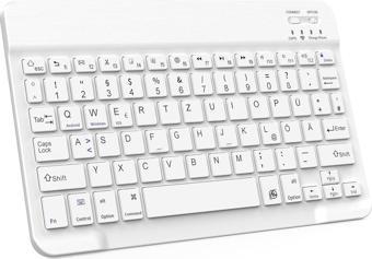 Valkyrie BL30 Bluetooth 10 inç Ios Windows Android Uyumlu Kablosuz Klavye - Türkçe - Şarjlı - Sessiz - Multimedia - Ultr