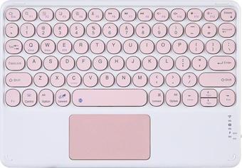 Valkyrie Kablosuz Touchpad Bluetooth Klavye - Ios Android Windows Uyumlu - TÜRKÇE Dil - Şarjlı - Ultra İnce - Type-C Gir
