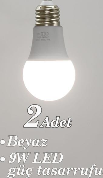 Vivido Home Beyaz 2 Adet Led Ampul 9W