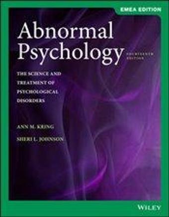 Abnormal Psychology 14E - Wiley - Wiley