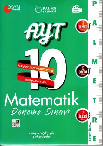 Palme Yks Ayt Matematik 10 Deneme Palmetre Video Çözümlü - Palme Yayınları - Palme Eğitim