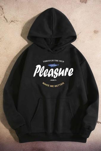 Pleasure Baskılı Oversize Sweatshirt