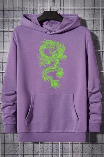 Unisex Chinese Dragon Graphic Baskılı Sweatshirt